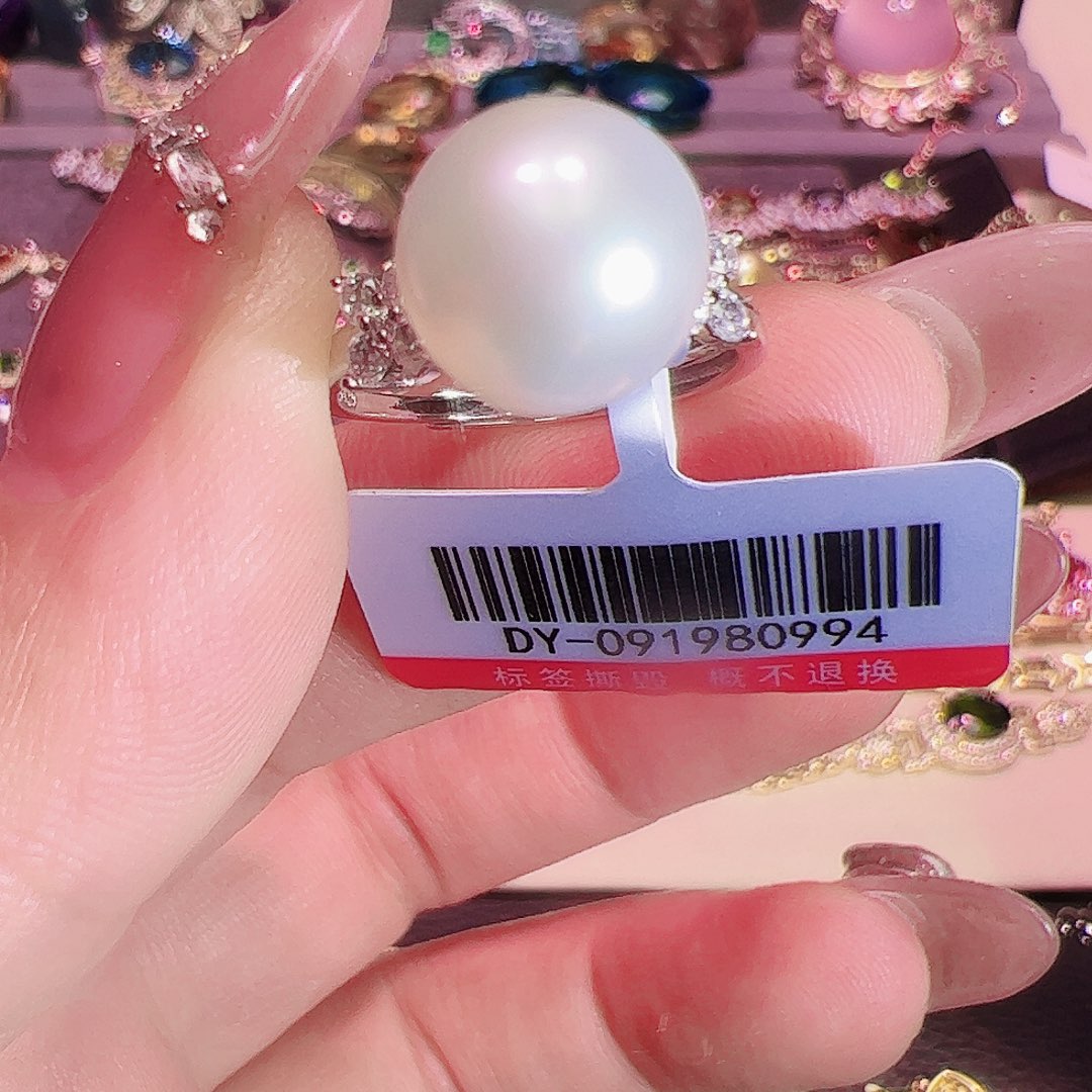 淡水珍珠戒指银S925镶嵌