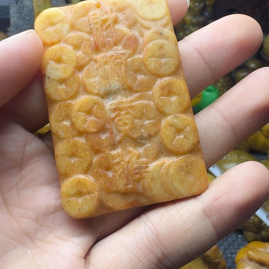白玉菩提吊坠。。。