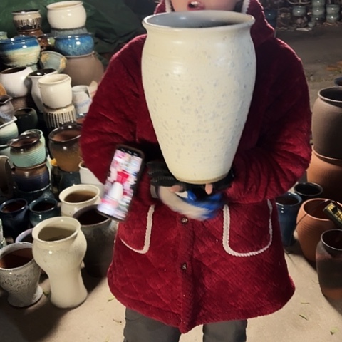 口20高31瑕疵盆子 