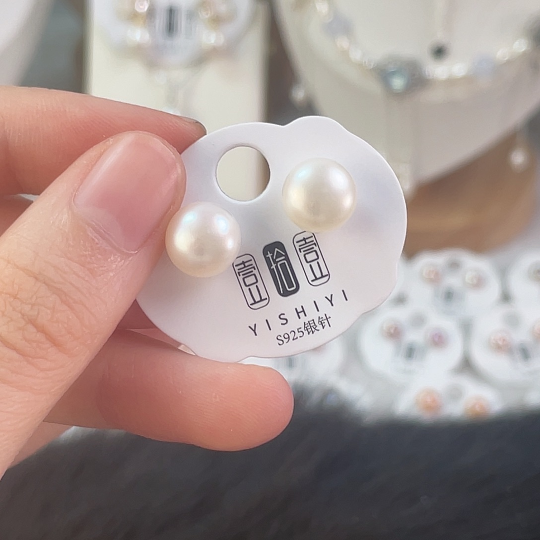 未镶嵌淡水珍珠耳饰