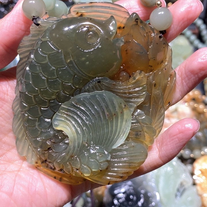 岫玉毛衣链未镶嵌