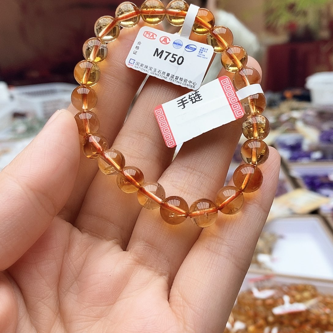 水晶手链未镶嵌M750黄水