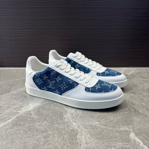 未使用 LouisVuitton/路易威登 丹宁牛仔老花经典板鞋 42-44码