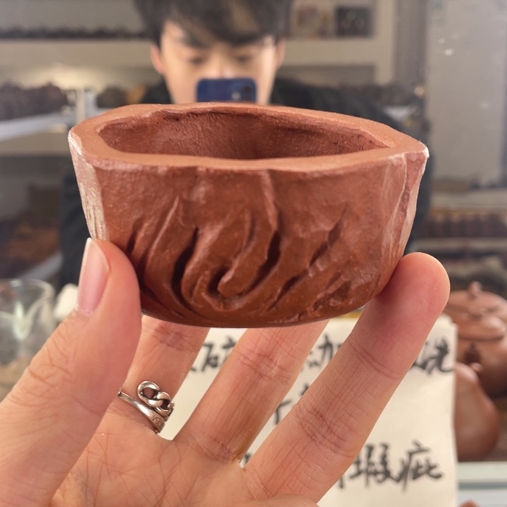 紫砂茶壶80cc红降坡茶壶