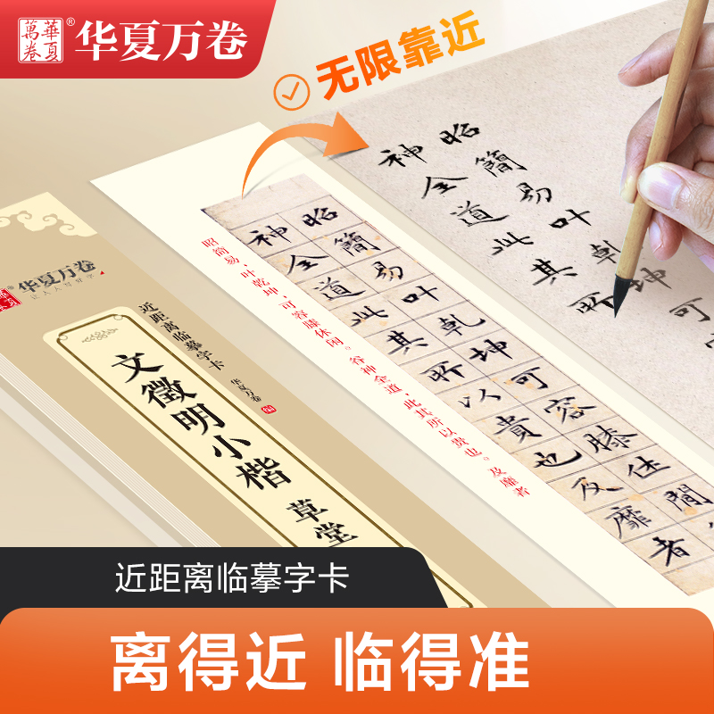 【近距离字卡穿绳】文徵明小楷：草堂十志 书法初学征明书法临摹字帖