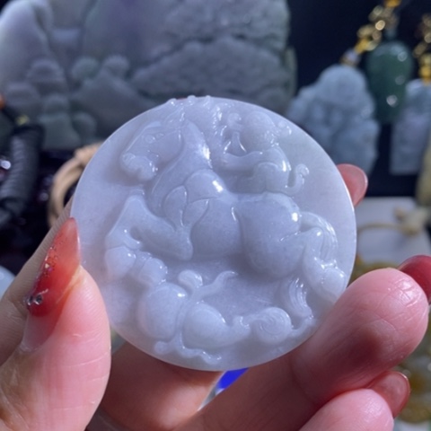 【闪购商品】颈饰未镶嵌翡翠马