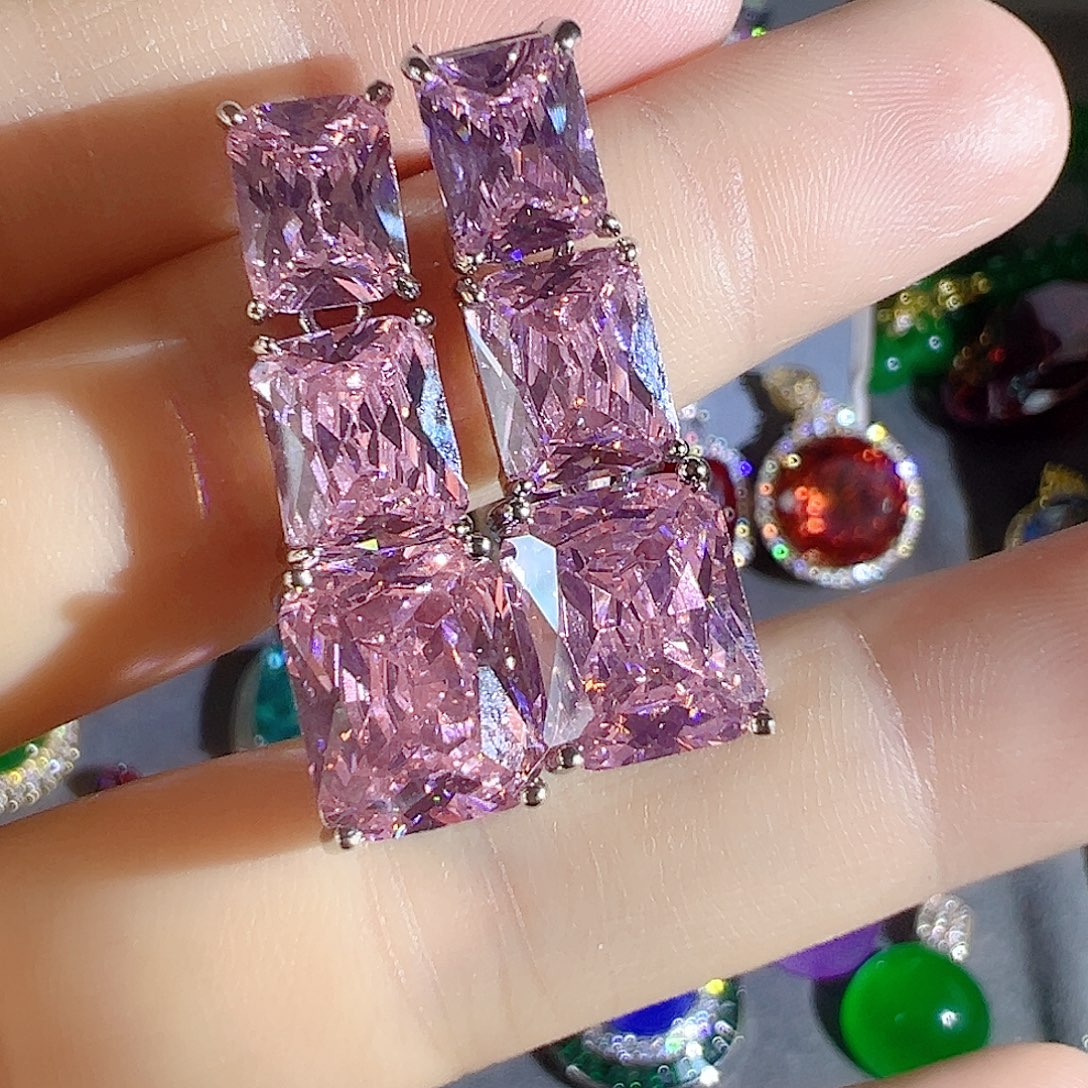 花岗石钨合金红色蓝色吊坠