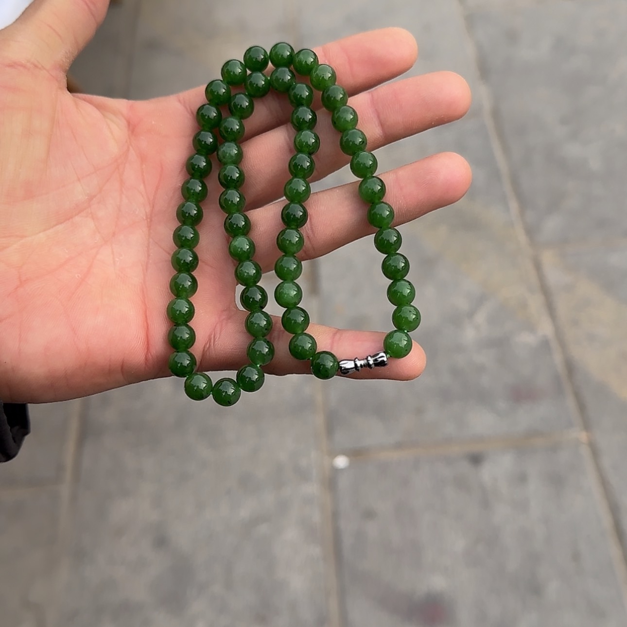 【闪购商品】和田玉未镶嵌项链碧玉妈妈链