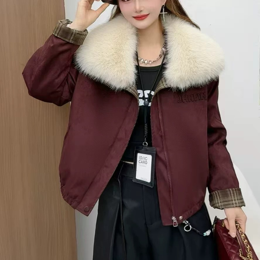 100g以下（不含）一等品厚款上衣休闲加绒女士