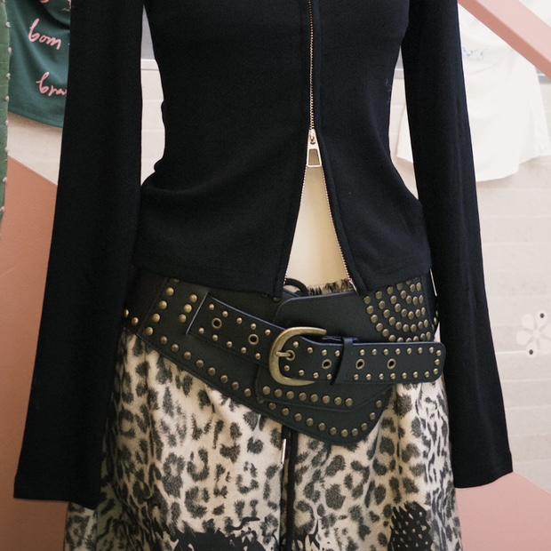 PANMIE25铆钉串珠百搭风腰封款女腰带皮带