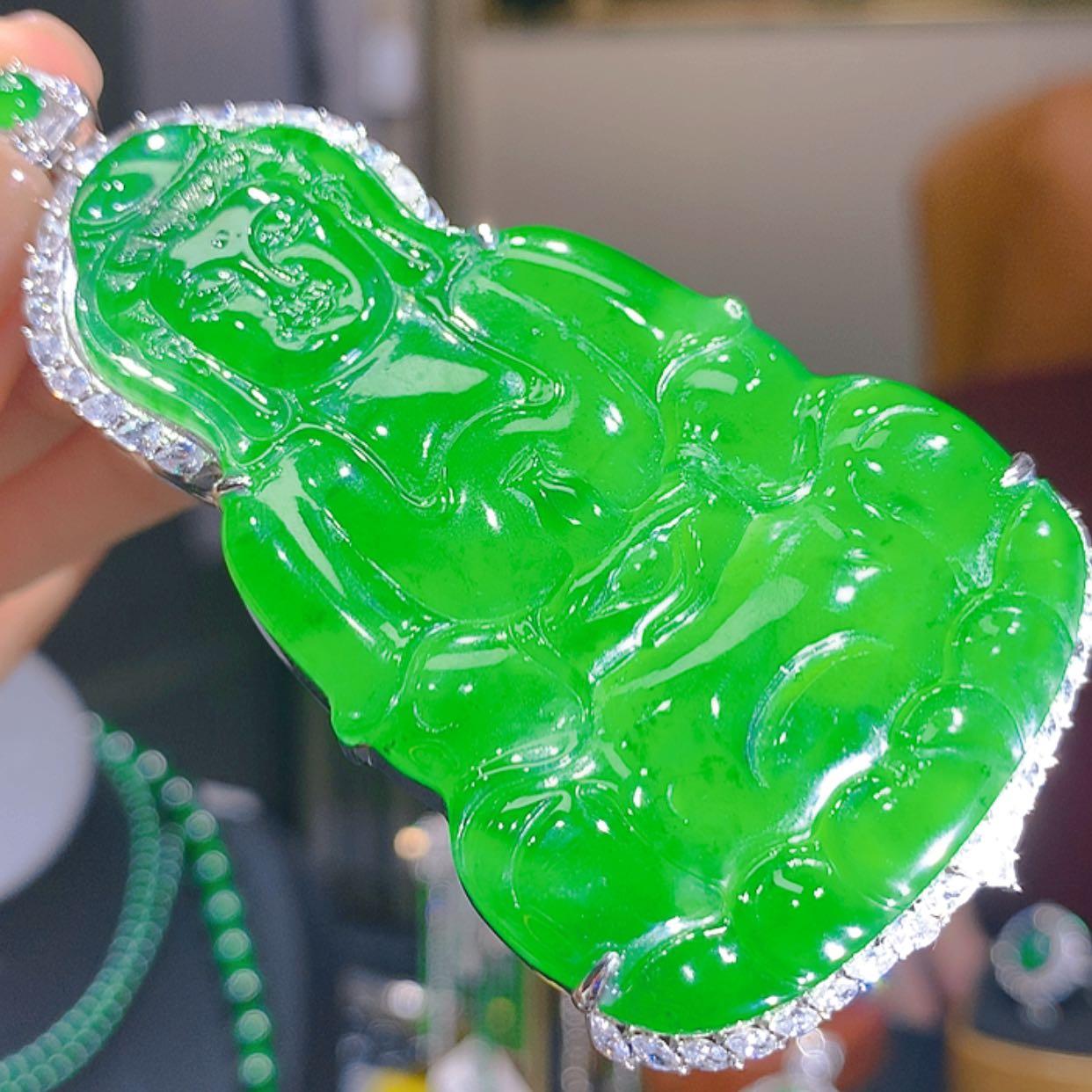 【闪购商品】翡翠颈饰未镶嵌87柒姐