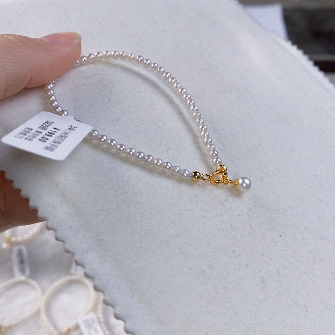 淡水珍珠手绳银S925镶嵌