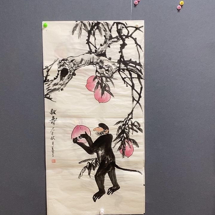 国画50/100段莲军手绘画芯