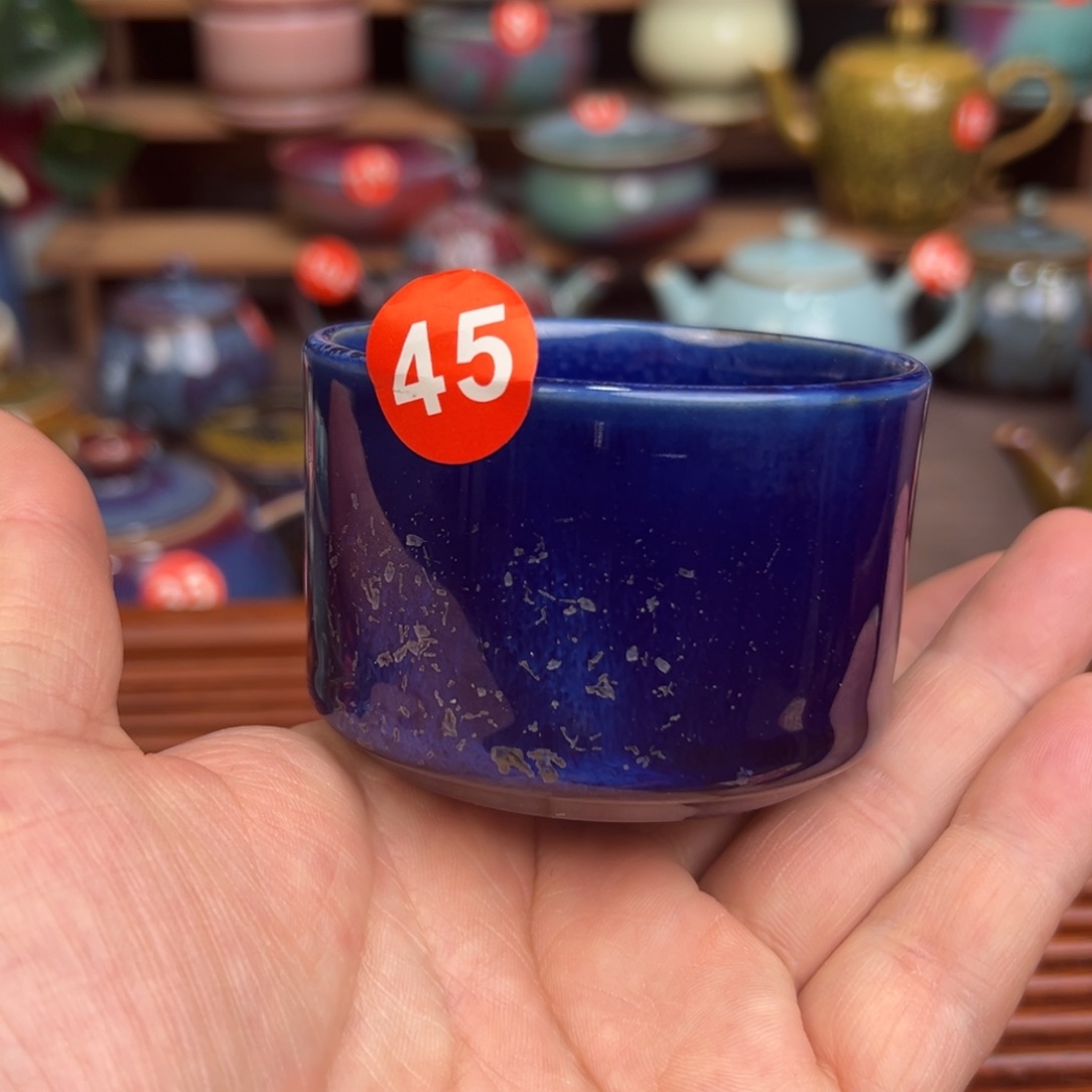 手工制作钧窑茶器