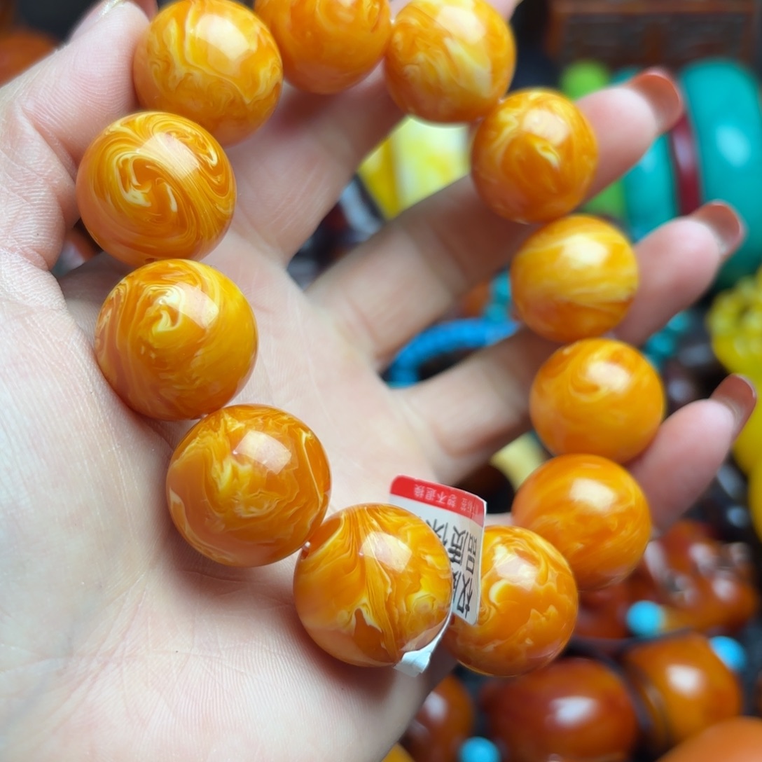 琥珀手链未镶嵌蜜蜡