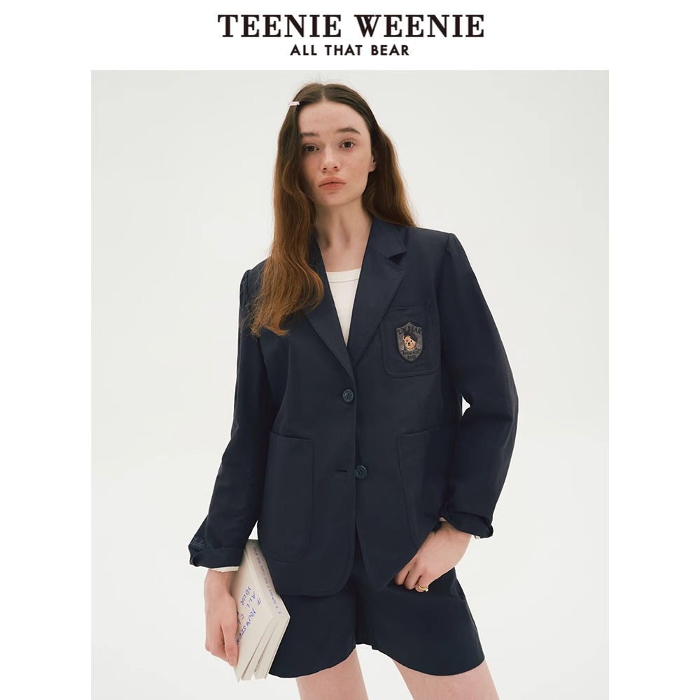 【达人专属】TeenieWeenie小熊2024春季新西装外套上衣TTJK246309I