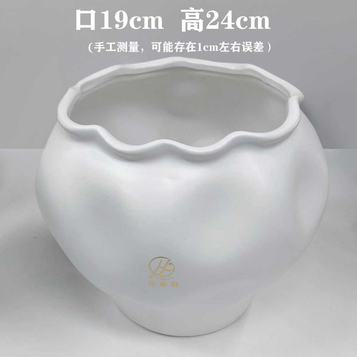 (口19 高24) 简约陶瓷花盆