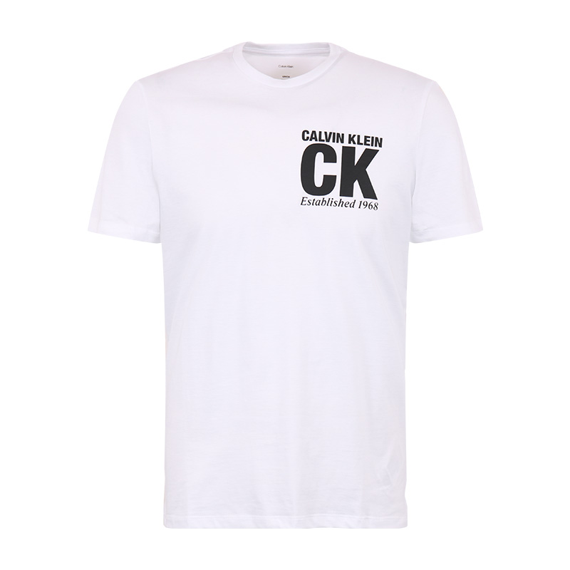 Calvin Klein/卡尔文·克雷恩CK男款时尚圆领短袖T恤新款简约半袖