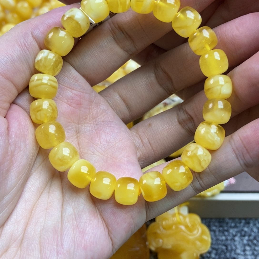 蜜蜡珠宝奇石未镶嵌狼*28