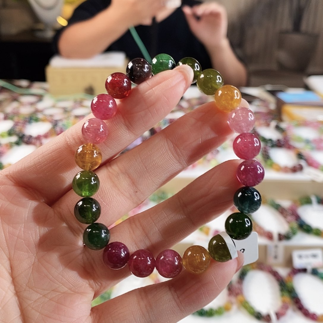 手串未镶嵌碧玺G2291单圈颜色微差