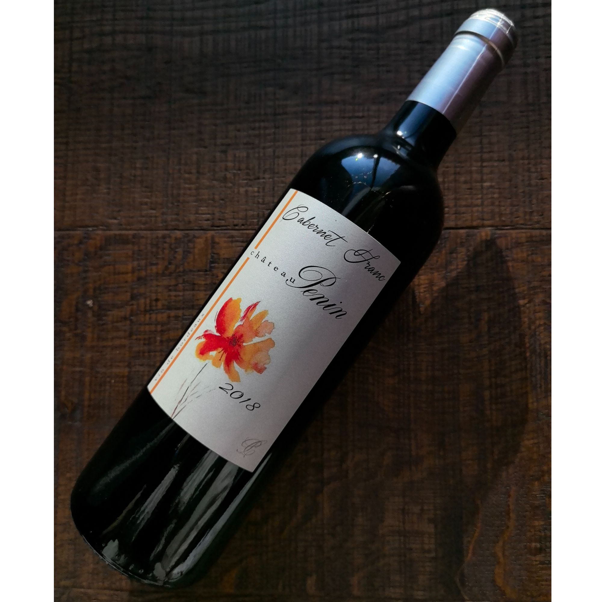 原瓶原进口 波尔多佩尼半岛品丽珠干红葡萄酒 2018AOC 100%品丽珠