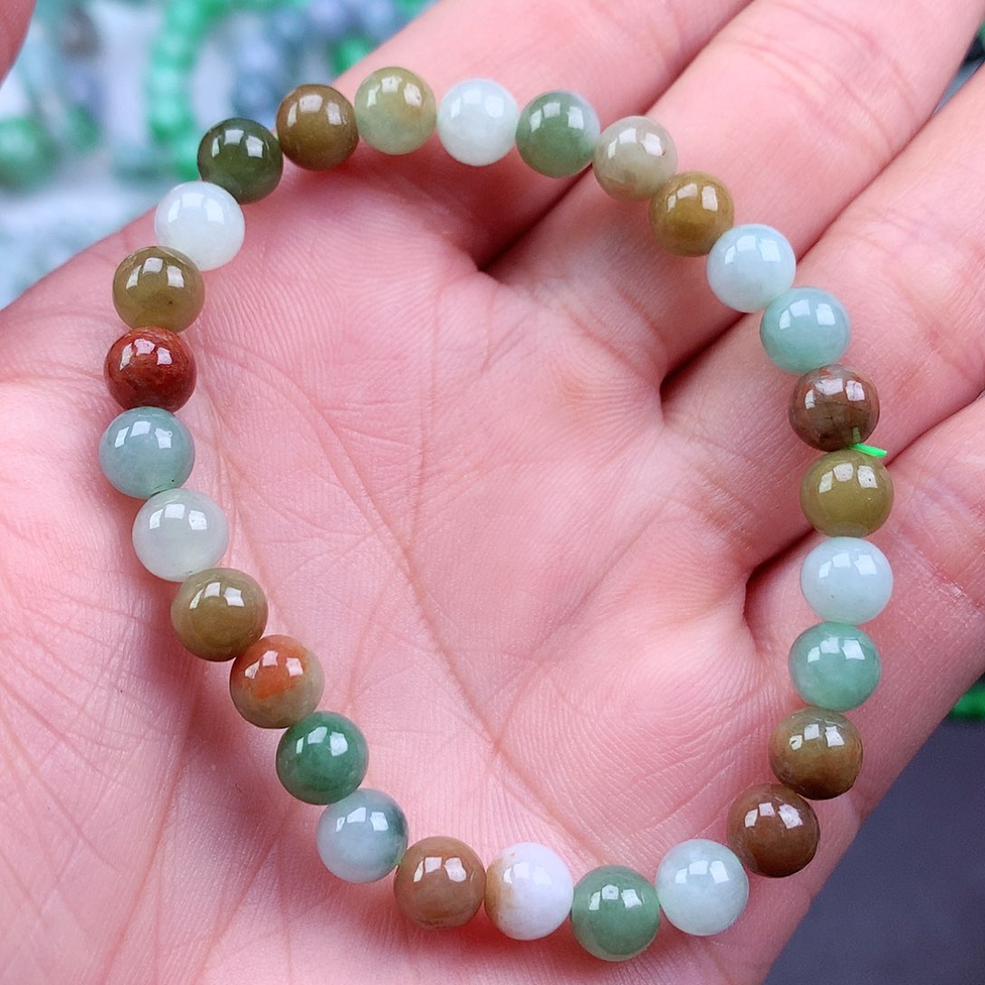 未镶嵌手链翡翠手串