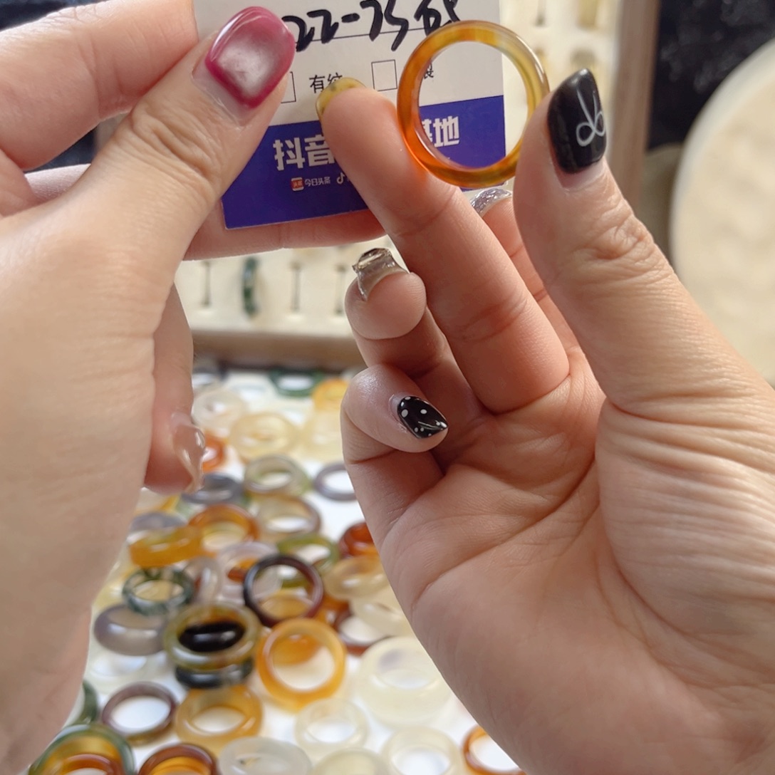 玛瑙/玉髓未镶嵌戒指112