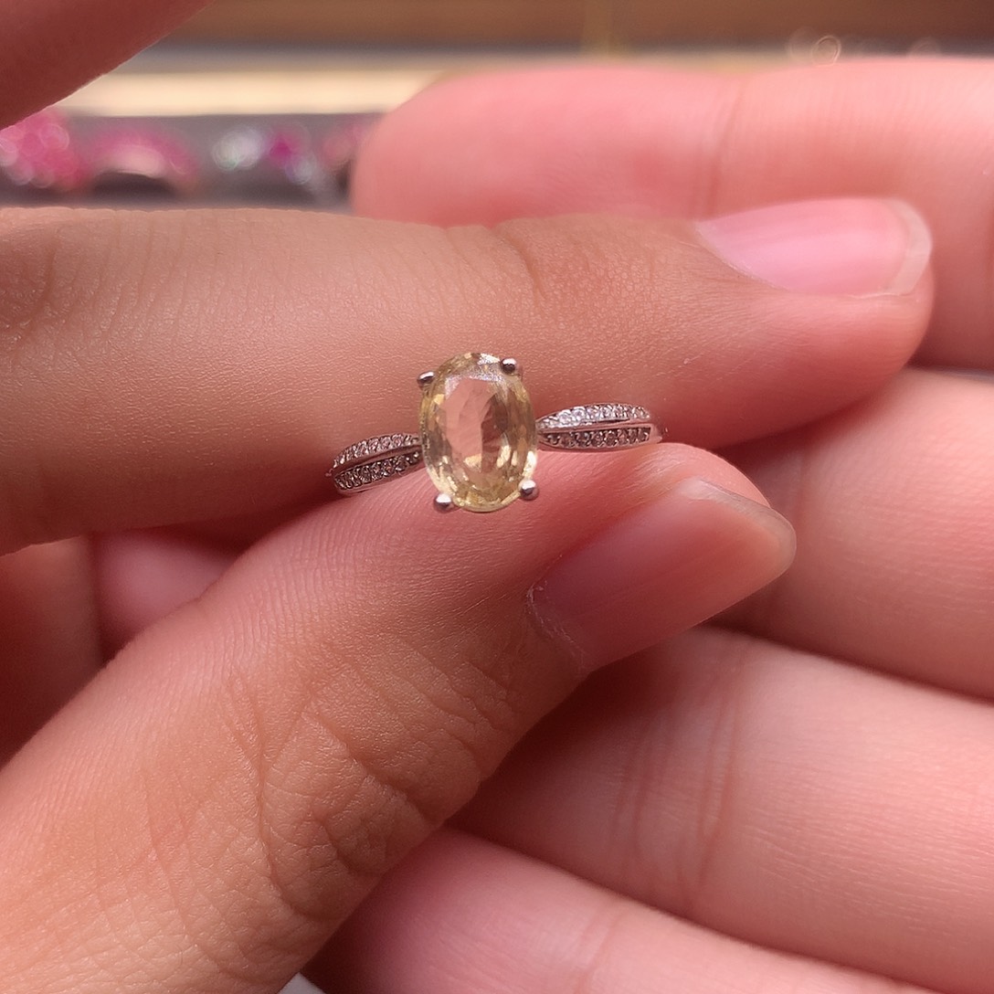 碧玺戒指银S925镶嵌00000