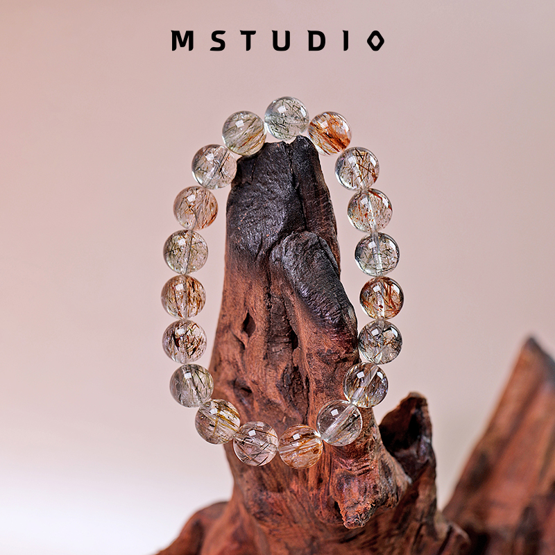 【黑超】黑金超七11mm素圈手串面小仙多样性发其一Z