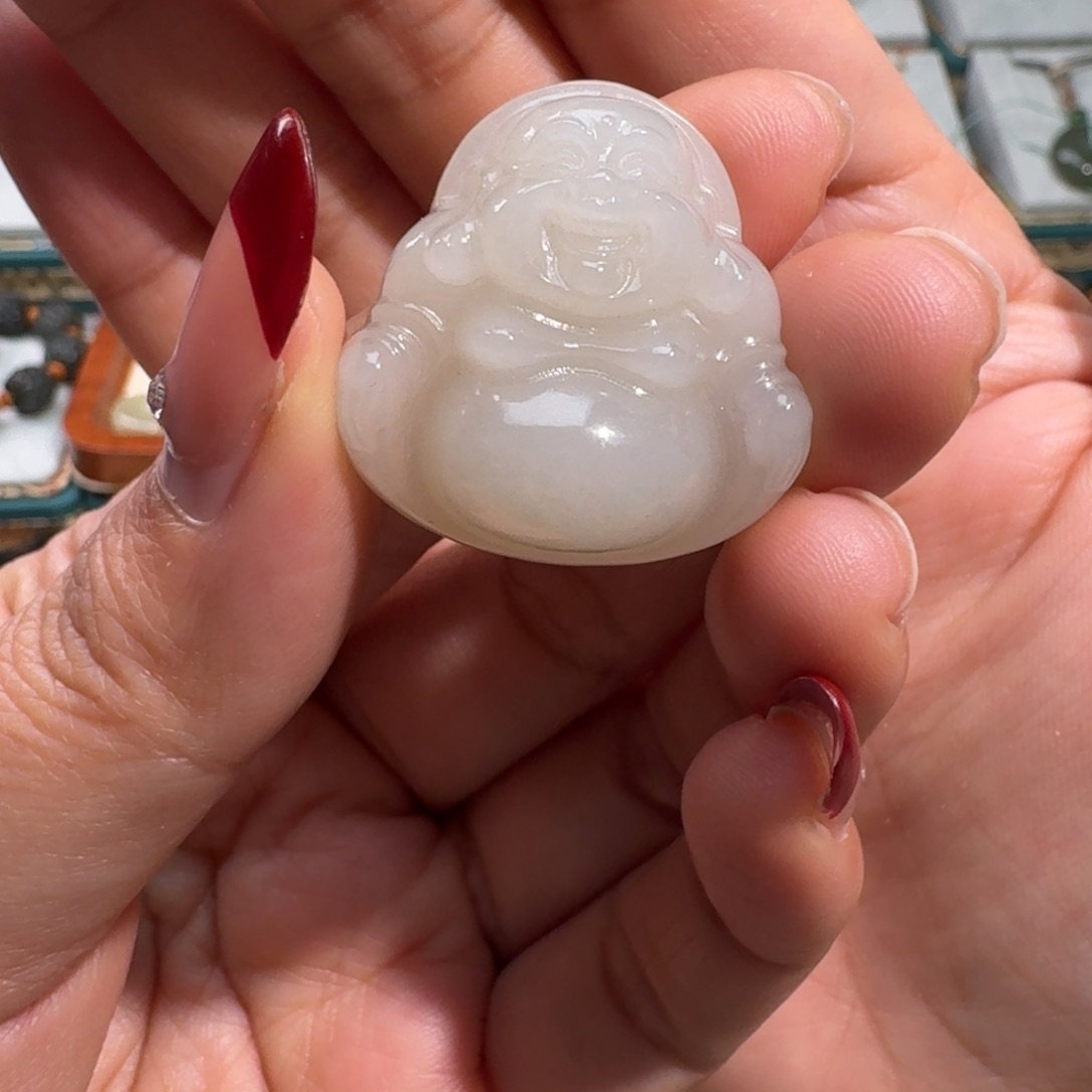 和田玉颈饰未镶嵌厚度13