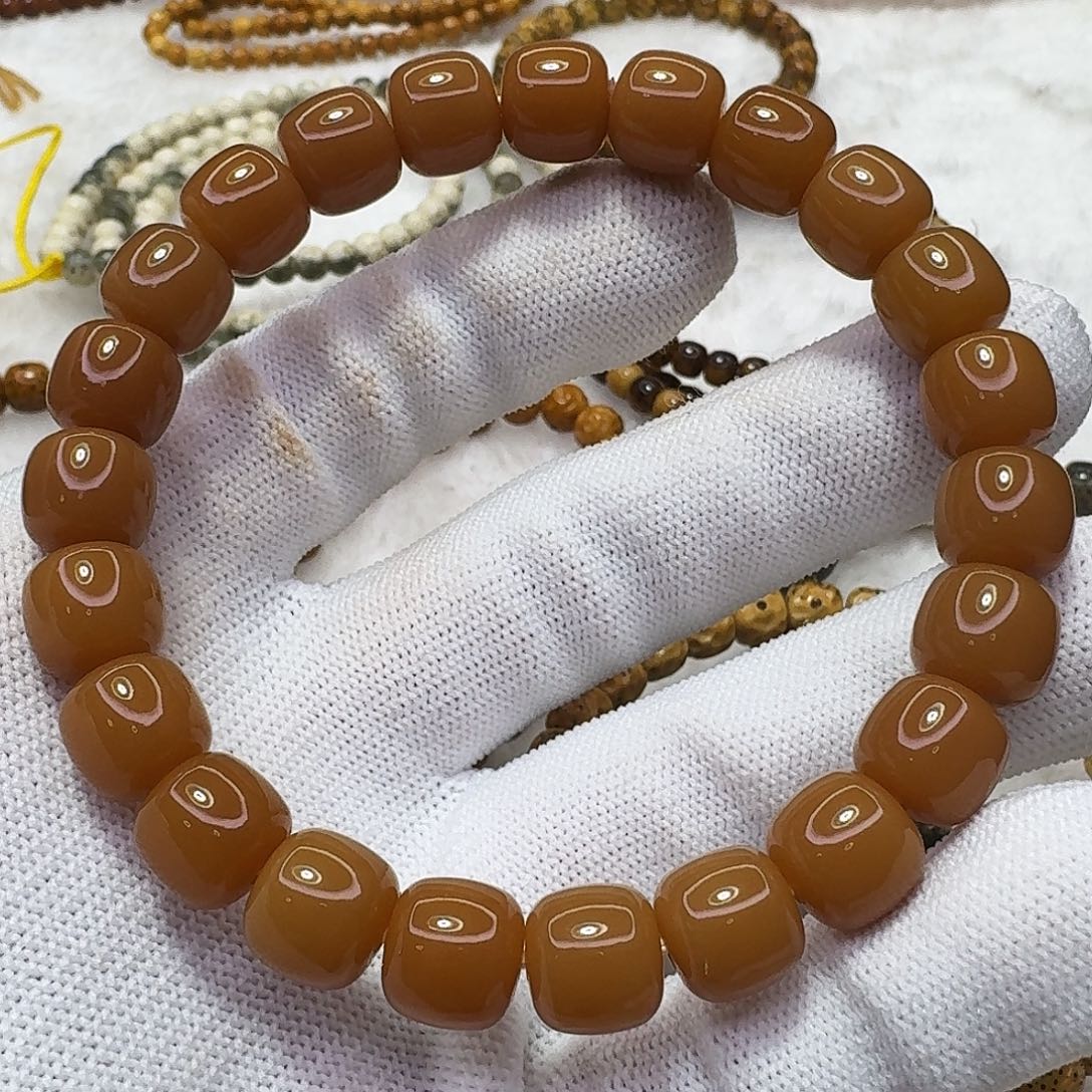 吊坠星月菩提10老料玉化菩提