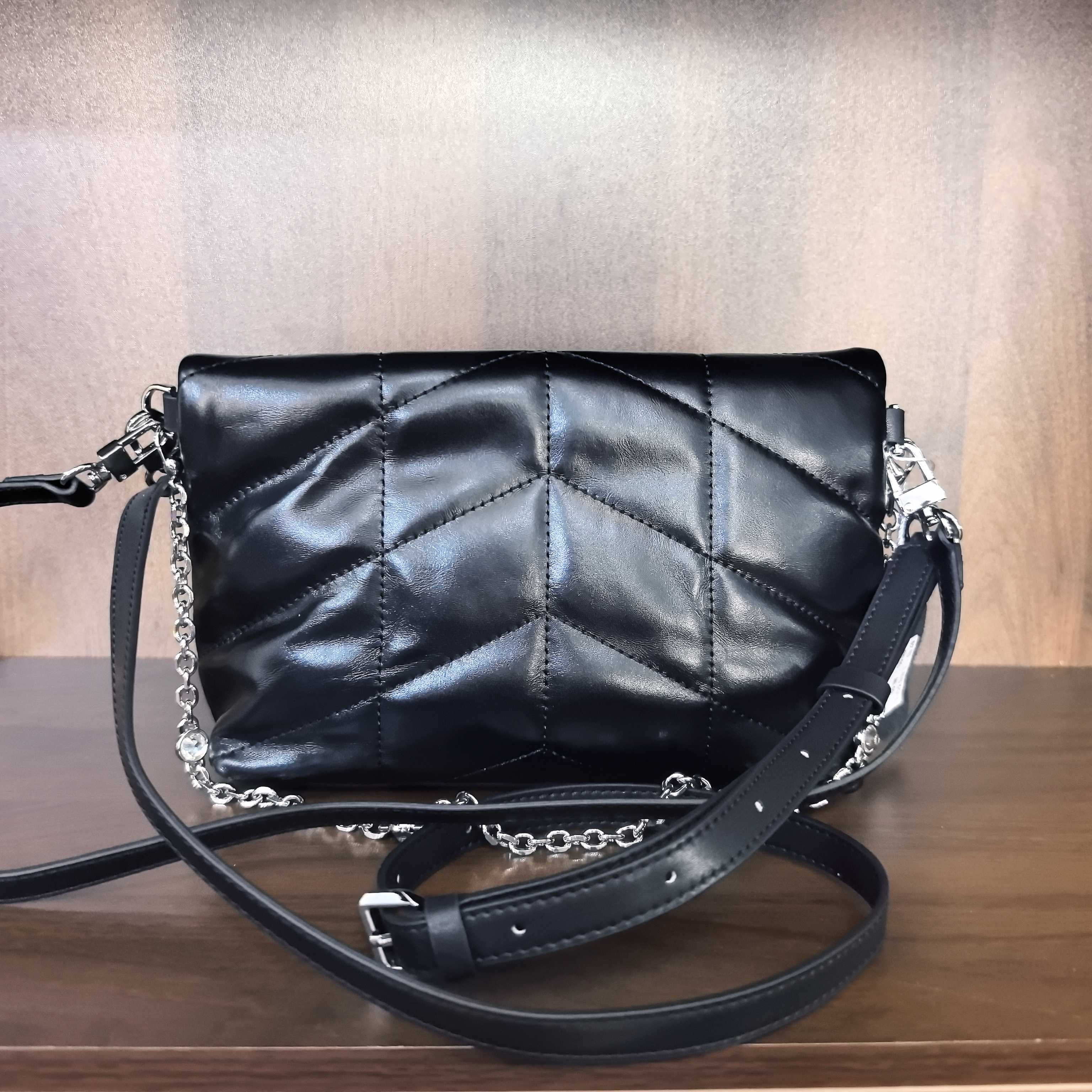 薇薇手工真皮包2032-23-黑色-长23x高15-中云朵阳A134