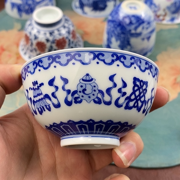 杯现代景德镇全手工全手绘茶具168888