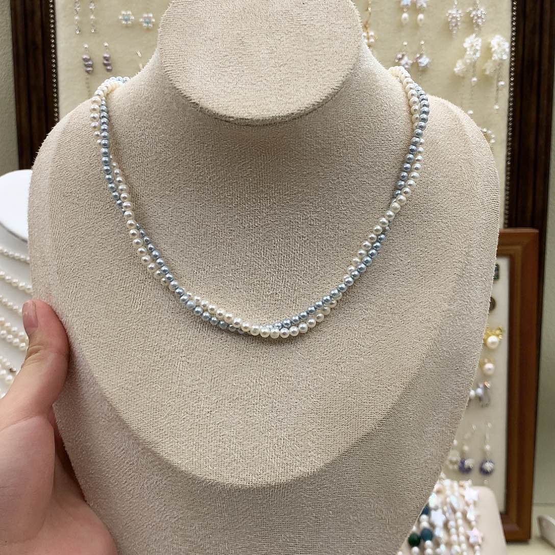 银S925镶嵌耳饰淡水珍珠