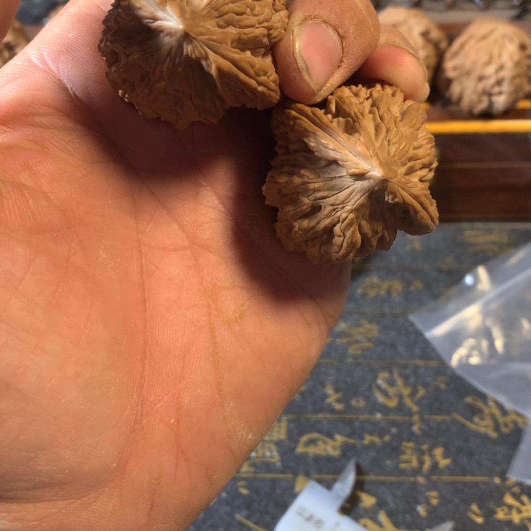 桃核把件文玩核桃虎头43