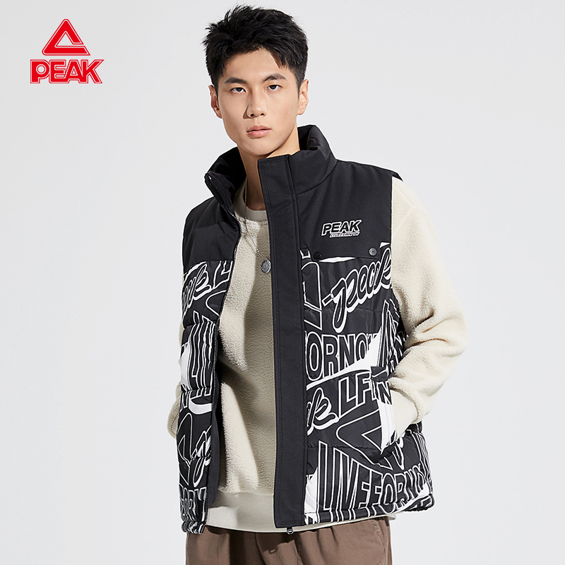 Peak/匹克常规款休闲风冬季厚款短款休闲欧若精灵风棉马甲