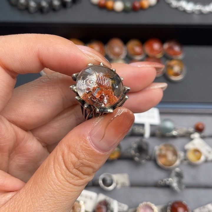 水晶戒指银S925镶嵌7****猪