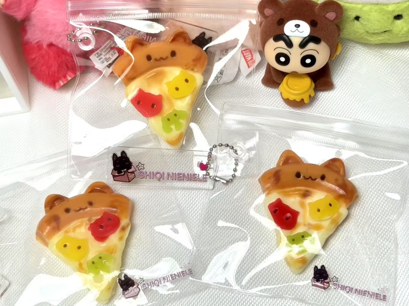 【稀奶油】mini披萨（纯手工必有微瑕）食品级硅胶解压玩具
