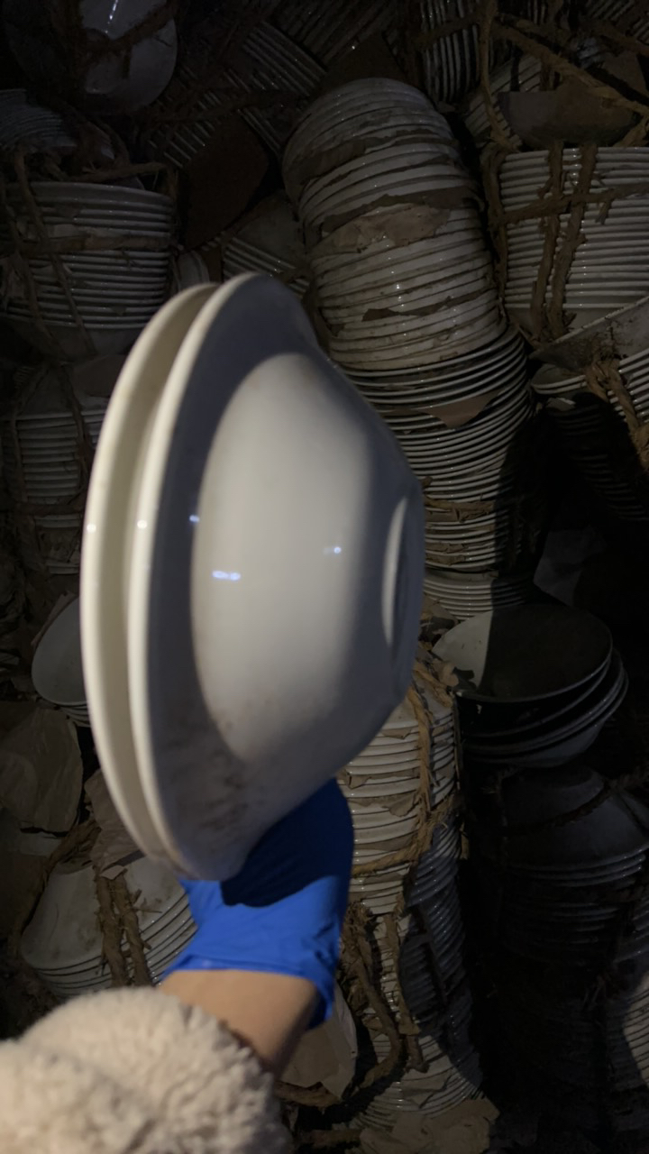 素胎强化瓷Arcoroc大斗笠碗 直径25