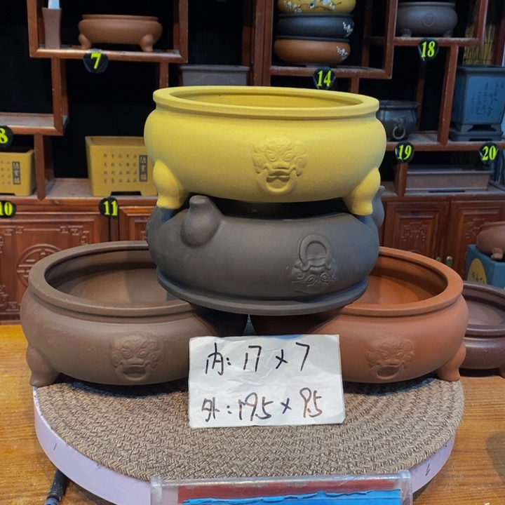 紫砂花盆紫砂花盆