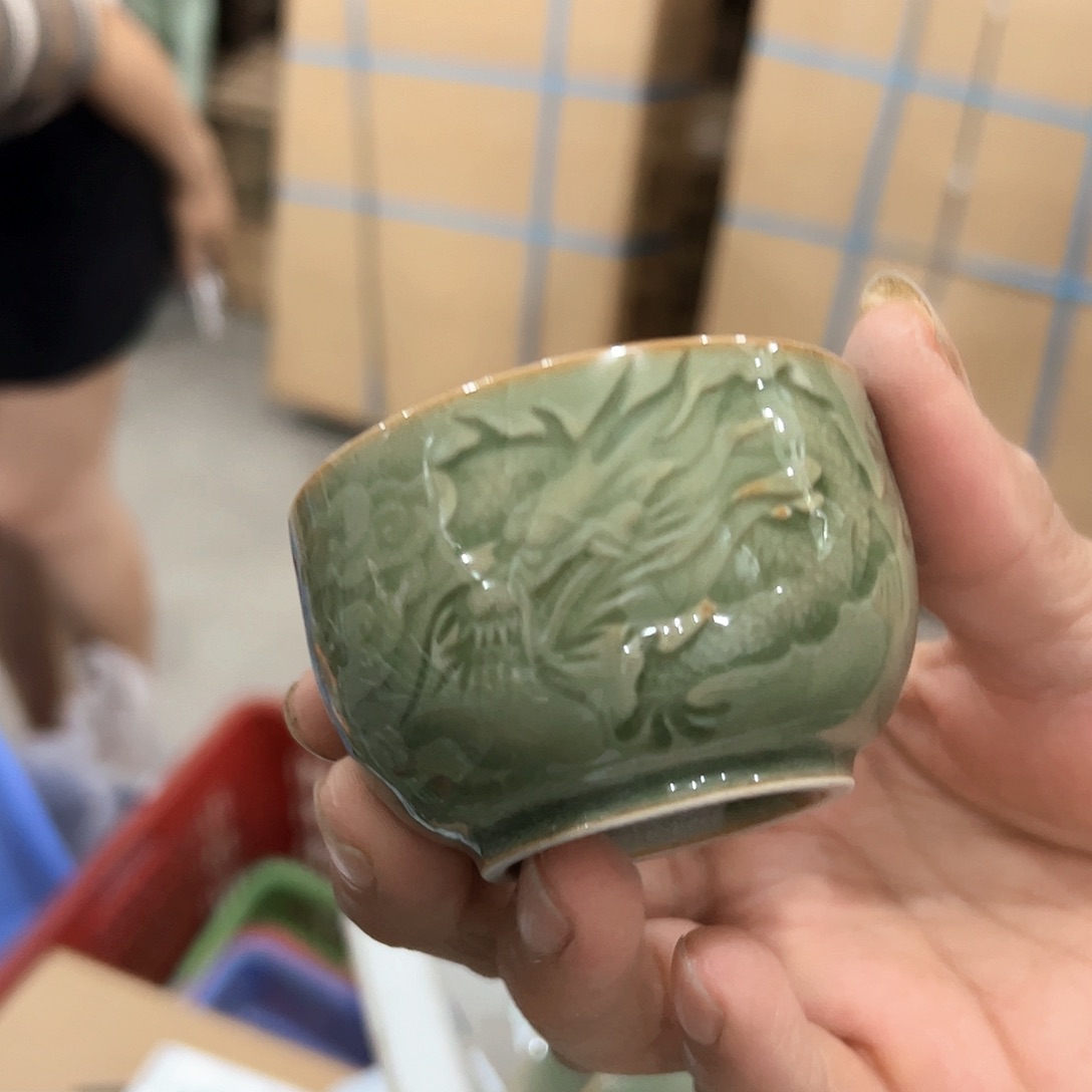 龙泉云间青瓷小米茶器