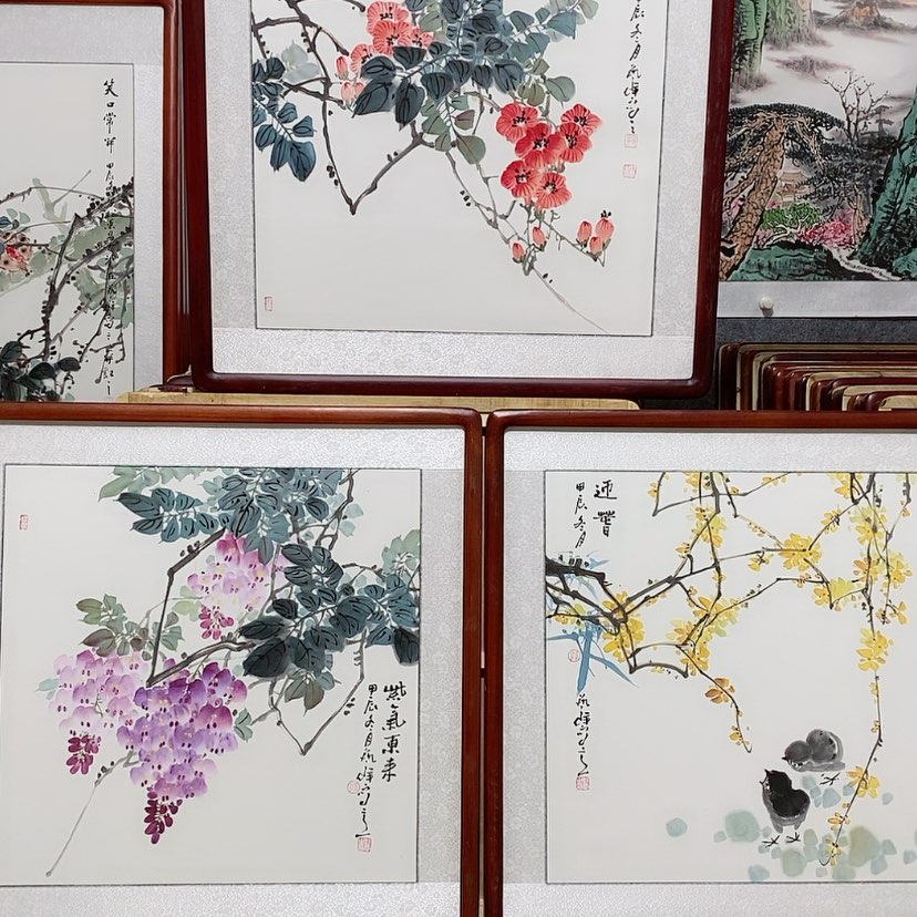 【闪购商品】国画书画作品带框65×65厘米