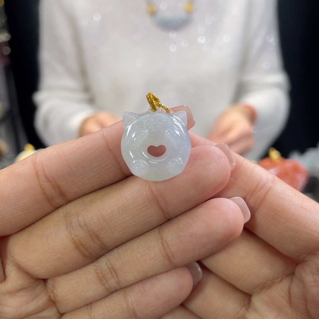 翡翠颈饰未镶嵌代编织