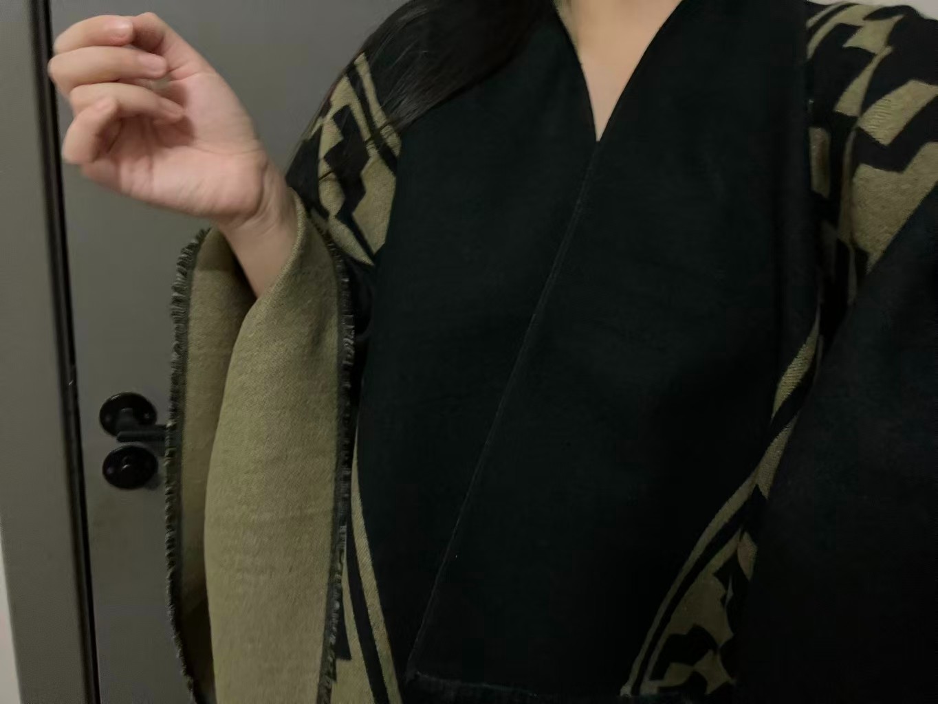 内蒙古厂家直邮羊羔毛新款大披肩双面百搭洋气秋冬空调房外搭保暖