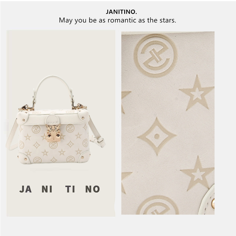 JANITINO/佳妮蒂诺诺姗姗家新款经典单肩包优质手提包286奶白