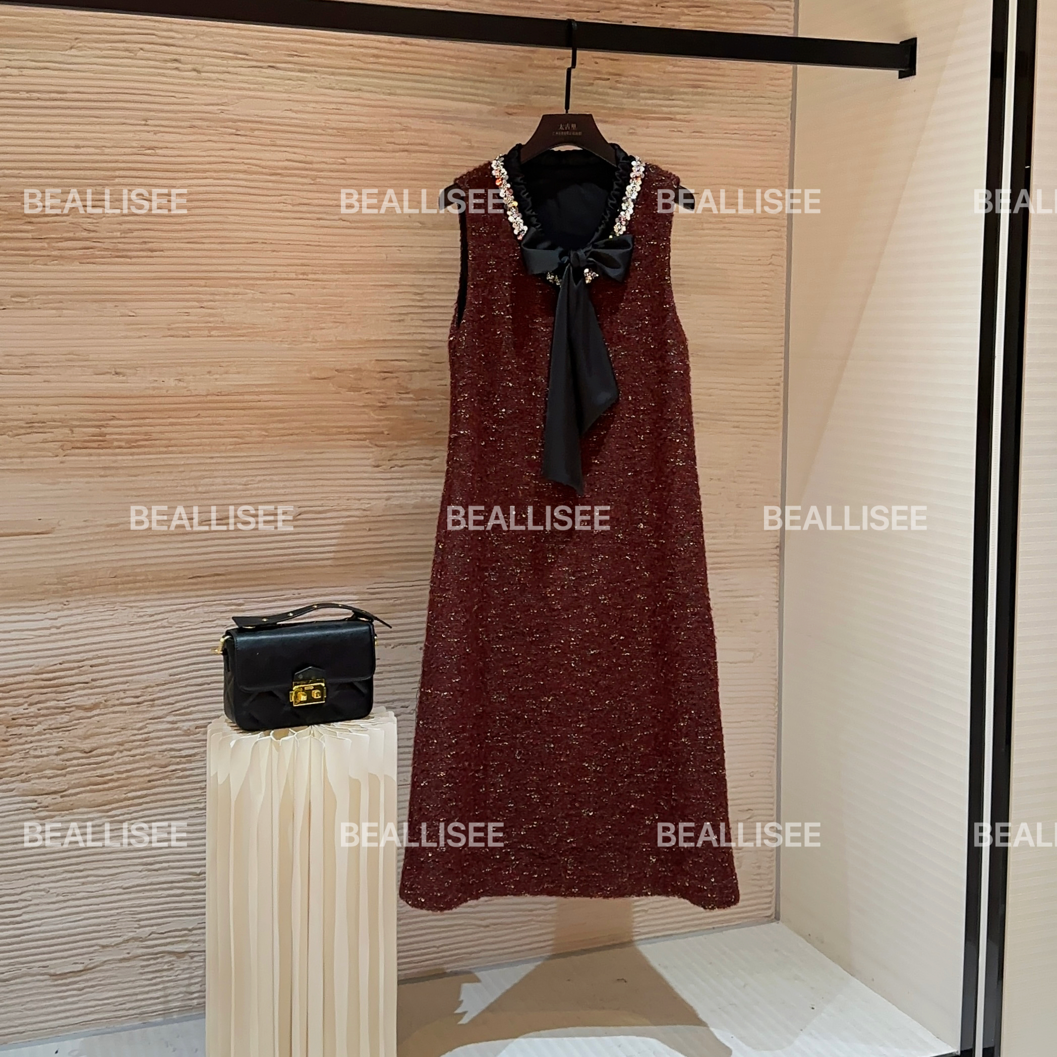 【宠粉价】秋冬新款无袖显瘦国风时尚宽松连衣裙W-A1476