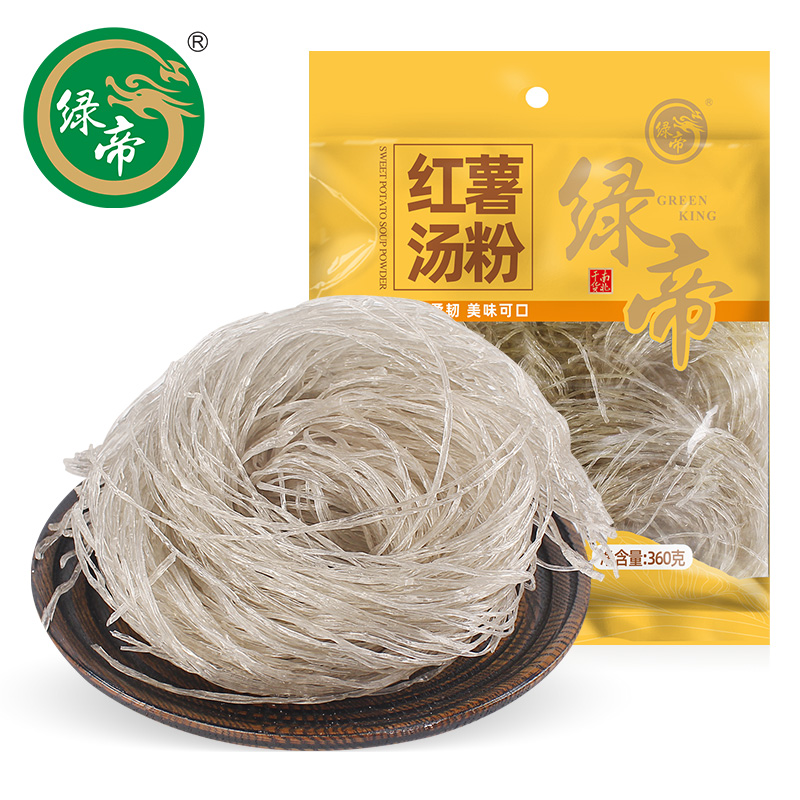 【绿帝】红薯粉丝360g  红薯汤粉米粉地瓜粉丝袋装劲道优选