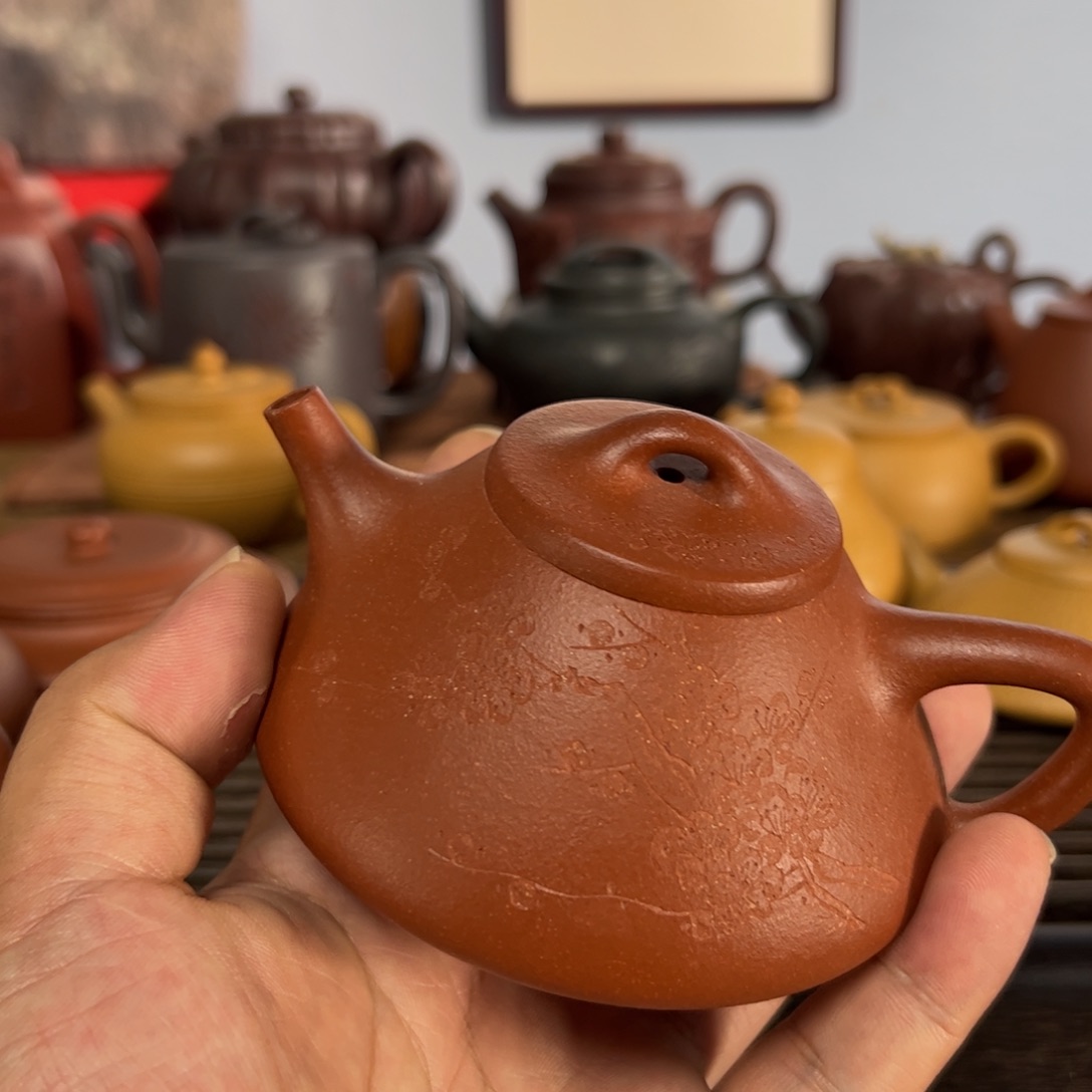 b***n茶壶紫砂手工制作