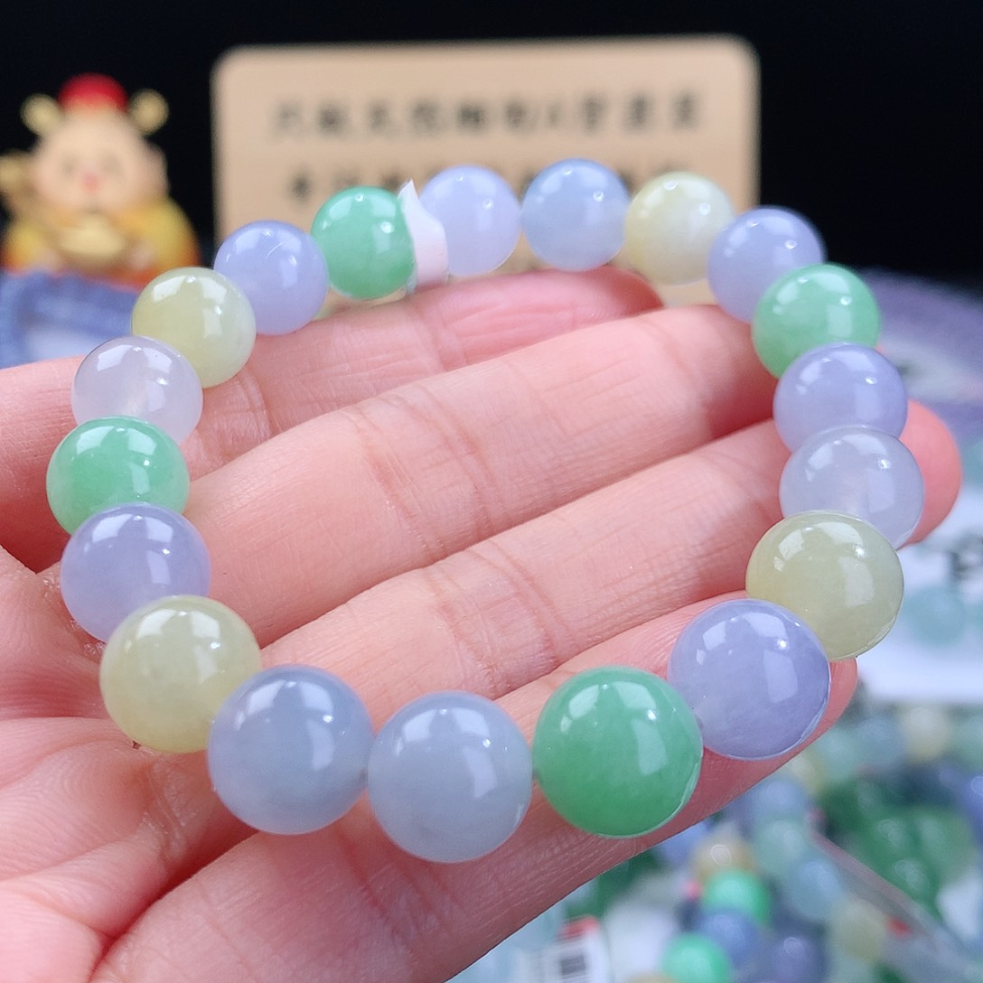 翡翠手链未镶嵌Z*…卡10mm