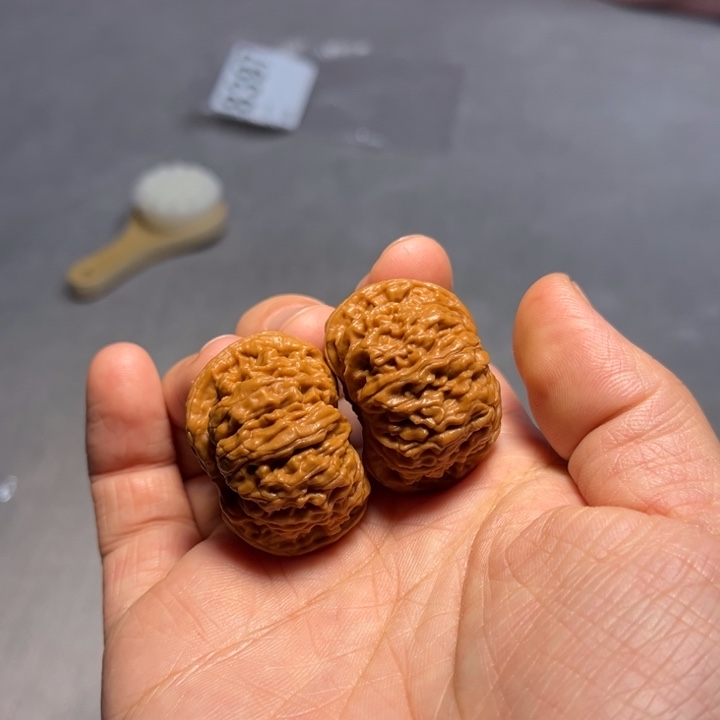 文玩核桃把件北***囍战鼓8399